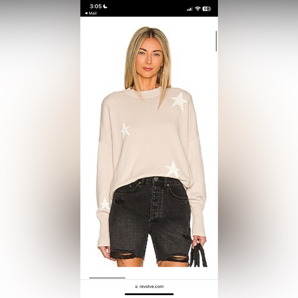 Darya Crewneck Pullover in Royal Dove
